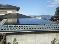 南アルプス市　G様邸倉庫　ソーラーフロンティア　4.760kw